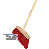 SONNECK Haus und Hofbesen L�nge 300 mm mit Kunststoffborsten und Stiel 1400 mm