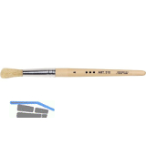 Anleger und Vergolder Pinsel Gr��e 8 � 12 mm mit Holzstiel roh