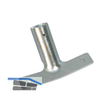 MASTA Metallstielhalter flach f�r Besenstiele bis Durchmesser 23,5 mm
