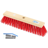 MASTA Stra�enbesen Elaston glatt L�nge 400 mm Flachholz m. Stielloch