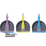 MASTA Kehrgarnitur-Set Plastik Schaufel mit Gummilippe+Feger aus PVC