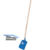 OFFNER Randschaufel aus Stahlblech mit Stiel Gr��e 340 x 280 mm