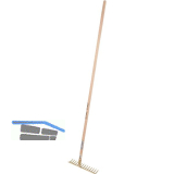 OFFNER Betonrechen geh�rtet Breite 350 mm und 14 Zinken mit Stiel