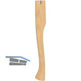 EBNER Hackenstiel aus Eschenholz geschweifte Form L�nge 400 mm Hausgr. 52/23 mm