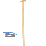 EBNER Spatenstiel aus Eschenholz gerade mit T-Griff L�nge 900 mm Hausgr. 39 mm