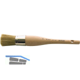 Kapsel Pinsel Gr��e 12 � 23 mm mit hellen Borsten und rohem Stiel