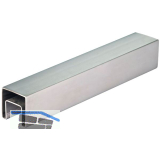 CROSO Nutrohr eckig, 40 x 40 x 1,5 mm, L�nge 5000 mm, Edelstahl geschliffen V2A