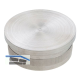 CROSO R�ndelkappe flach, � 42,4 x 2,0 mm, Edelstahl geschliffen V2A