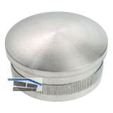 CROSO R�ndelkappe gew�lbt, � 48,3 x 2,0 mm, Edelstahl geschliffen V2A