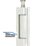 Aufschraubband 14 x 80 mm, Stahl kunststoffbeschichtet wei�