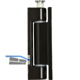 Aufschraubband 14 x 80 mm, Stahl kunststoffbeschichtet dunkelbraun