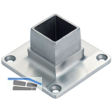 CROSO Flansch f�r Vierkantrohr 40 x 40 mm, Edelstahl V4A, aufgesetzt