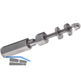 CROSO Schraubterminal mit Gelenk, f�r 4 mm Seil, Edelstahl geschliffen V4A