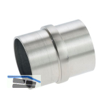 CROSO Verbindungsmuffe f�r Rundrohr � 33,7 x 2,0 mm, Edelstahl geschliffen V2A