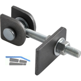 Anschwei�torband verstellbar, L�nge 130 mm, Stahl blank/ verzinkt