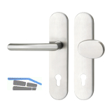 SH-Wechselgarnitur ARC - auf Schild PZ88, ohne Kzs., Edelstahl, RC2, H�he 16 mm