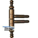 SFS Einbohrband mit Zierkopf, 13 mm, Messing patiniert