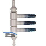 SFS Einbohr Zierband 3-TLG 13 wei� RAL9010