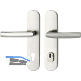 SH-Dr�ckergarnitur RIGA - auf Schild PZ92, mit Kzs., Edelstahl, RC2