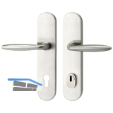 SH-Dr�ckergarnitur VERONESE -auf Schild PZ88, mit Kzs., Edelstahl, RC2