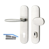 SH-Wechselgarnitur VERONESE-auf Schild PZ88, mit Kzs., Edelstahl, RC2