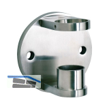 CROSO Wandanker m. Anschlussplatte f. Rohr � 42,4 mm, � 110 mm,Edelstahl V2A