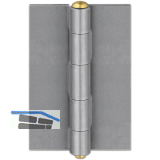 Anschwei�scharnier 60 x 55 x 2,5 mm, Stahl blank