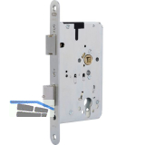 BKS Fluchtt�rschloss B-23270-02-L-8 2-flg. Funktion E, Rundstulp 20,PZ 65 links