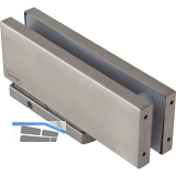 Unterer Eckbeschlag Verto,Glas 8/10/12/13,52mm,Tragkraft 100 kg,Edelstahl