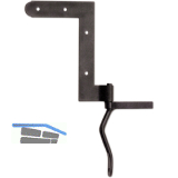 Steyrisches Fensterwinkelband, Schenkel 80 x 110 mm, Eisen verzinkt geschw�rzt