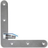 Scheinhaken zum Einlassen, rund, 100 x 16 x 1,50 mm, Alu naturblank