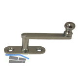 Fensterreiber auf runder Platte, 20 mm, Stahl verzinkt silberf�rbig