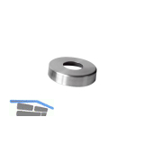 CROSO Abdeckrosette � 105 mm, Bohrung 43 mm, H�he 25 mm, Edelstahl V2A