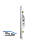 Einstecktrieb mit Stulp eckig, ohne Einlegestange, rechts, Stahl verzinkt