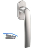 ROTO Fenstergriff SAMBA VK 7 x 43 mm, Aluminium silber eloxiert