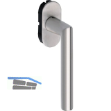 MARCHESI Fenstergriff GEHRUNG fl�chenb�ndig VK 7 x 23, Edelstahl matt