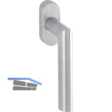 HOPPE Fenstergriff AMSTERDAM - Secustik, VK 7 x 32 - 42 mm, Edelstahl matt