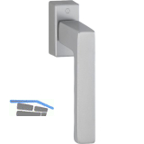 HOPPE Fenstergriff TOULON, VK 7 x 32-42 mm, Alu Edelstahl Effekt