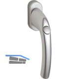 HOPPE Fenstergriff TOKYO - Druckknopf 90�, VK 7 x 35 mm, silber eloxiert