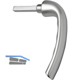 HOPPE Fenstersteckgriff T�KY�, Alu silber eloxiert