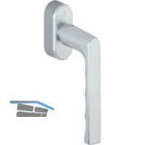 HOPPE Fenstergriff HAMBURG - SecuForte, Aluminium silber eloxiert