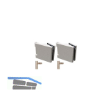 SOLIDO Glast�rbandset Office m. Rahmenteil f. Stahlzarge M10x1,links,mattnickel