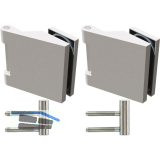 SOLIDO Glast�rbandset Office m. Rahmenteil f. Smart Zargen,rechts,Alu mattnickel