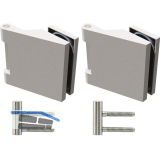 SOLIDO Glast�rbandset Office m. Rahmenteil f. Smart Zargen, links,Alu mattnickel