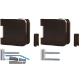 SOLIDO Glast�rbandset Office m. Rahmenteil f. Smart Zargen,links,Alu schwarz