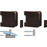 SOLIDO Glast�rbandset Office m. Rahmenteil f. Smart Zargen,rechts,Alu schwarz