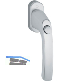 HOPPE Fenstergriff LI�GE - Druckknopf, Vierkant 7 x 37 mm, Alu silber eloxiert