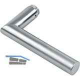 HOPPE Dr�ckerlochteil AMSTERDAM, Edelstahl matt