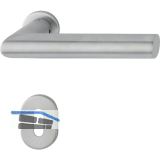 HOPPE Dr�ckergarnitur AMSTERDAM - auf mini Rosette BB, 40-50, Edelstahl