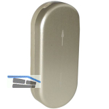 ROTO Steckrosette ROTOLINE - m. Schiebehangerl, Aluminium champagne eloxiert